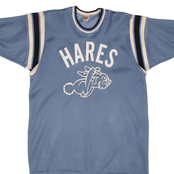 Vintage Hares #7 Jersey Tee Shirt 1980S Size Large Made In Usa