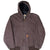 VINTAGE CARHARTT BROWN HOODED ACTIVE JACKET J280DKB 2012 SIZE MEDIUM