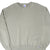 Front close view of blank taupe Russell Athletic crewneck sweatshirt with ribbed trim