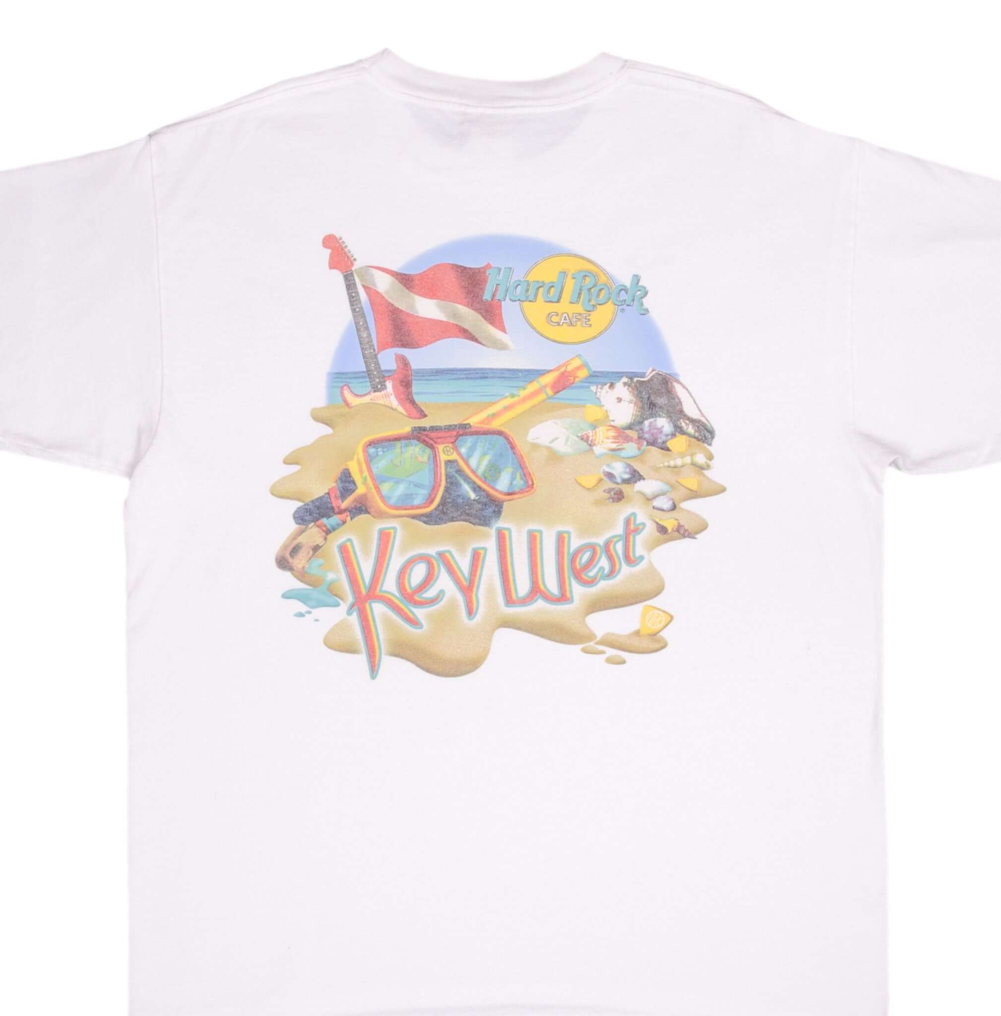 Vintage Hard Rock Key West Florida Tee Shirt 1990S Size Large