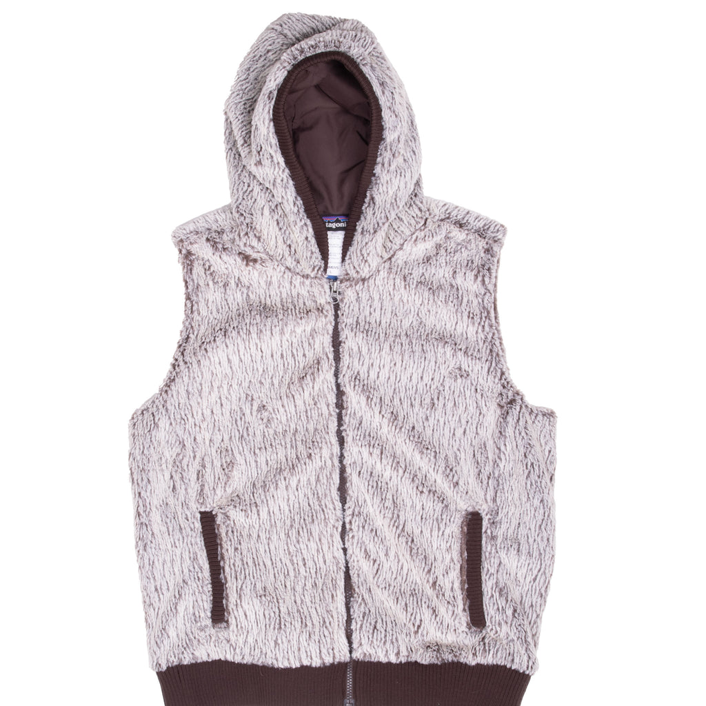 Vintage Patagonia Canejo Full Zip High Pile Shirred Fleece Vest Hooded Jacket Size Large Deadstock

Sty25915
