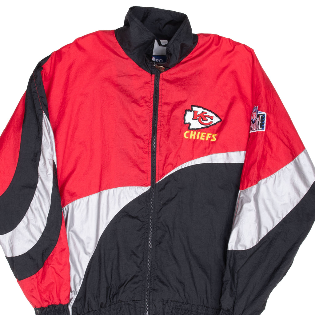 Vintage Nfl Kansas City Chiefs Pro Player Windbreaker Jacket 1990S Size Large