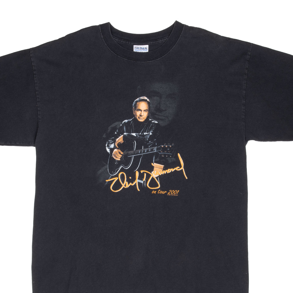 Vintage Neil Diamond In Live Concert 2001 Tee Shirt Size XL
