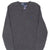 VINTAGE RALPH LAUREN DARK GREY V NECK KNIT WOOL SWEATER 1990S LARGE DEADSTOCK