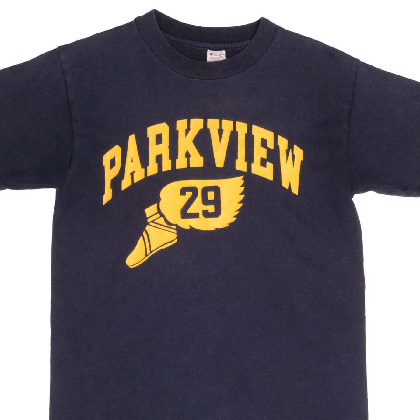 Vintage Champion Parkview Tee Shirt 1980s Size Small Made In USA With Single Stitch Sleeves