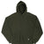 Vintage Russell Athletic Blank Khaki Green Hoodie Sweatshirt 1990S Size 2XL