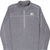 Front upper view of The North Face Gordon Lyons grey quarter-zip jacket