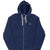 VINTAGE RALPH LAUREN ZIP UP NAVY BLUE HOODIE SWEATSHIRT LARGE