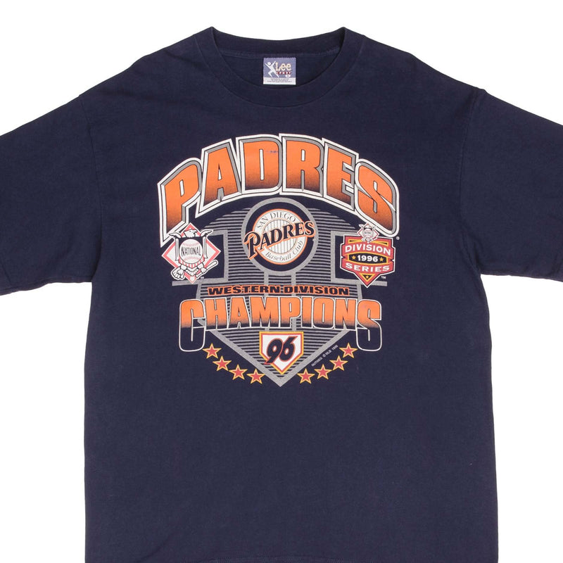 Vintage MLB San Diego Padres Western Champions 1996 Tee Shirt Size XL