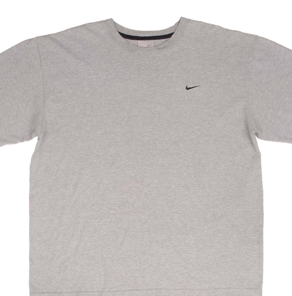 Vintage Nike Classic Swoosh Grey Tee Shirt 2000S Size Large
