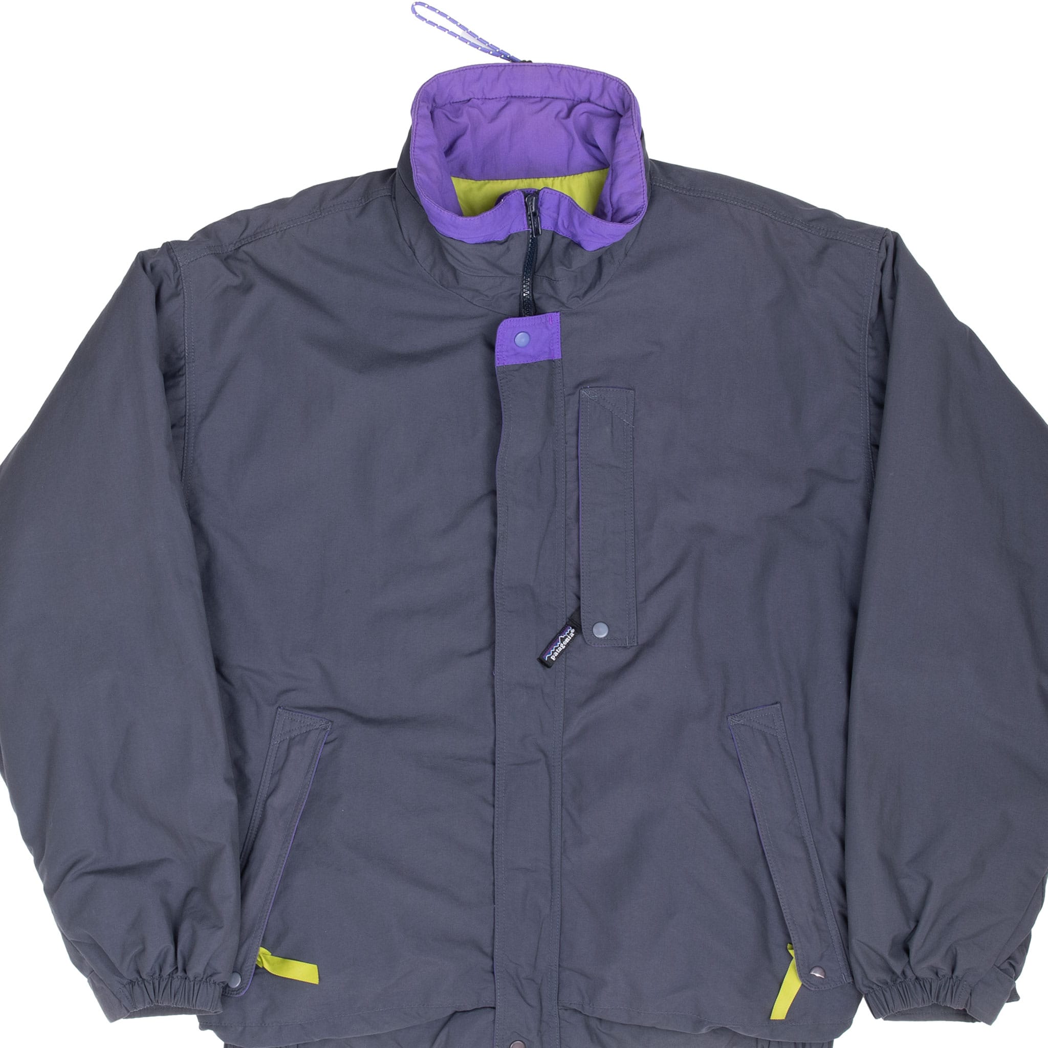 VINTAGE PATAGONIA DARK GREY ALPINE JACKET 1990S SIZE MEDIUM