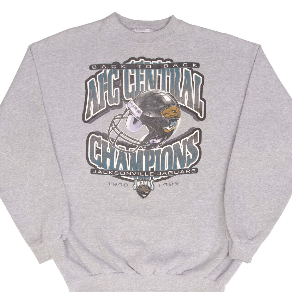Vintage Nfl Jacksonville Jaguars Afc Champions 1999 Sweatshirt Size Large