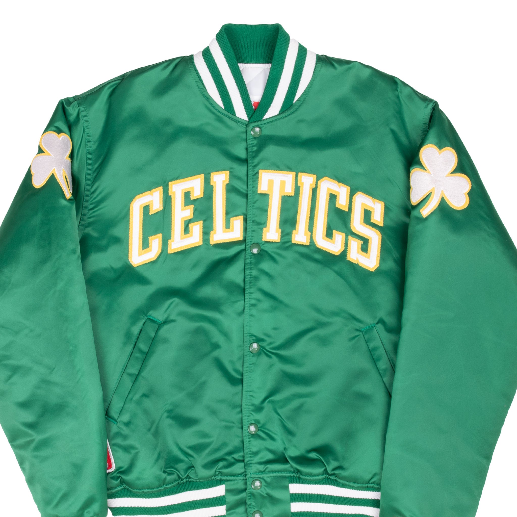 Vintage Nba Boston Celtics Bomber Starter Satin Jacket 1990S Size XL Made In Usa