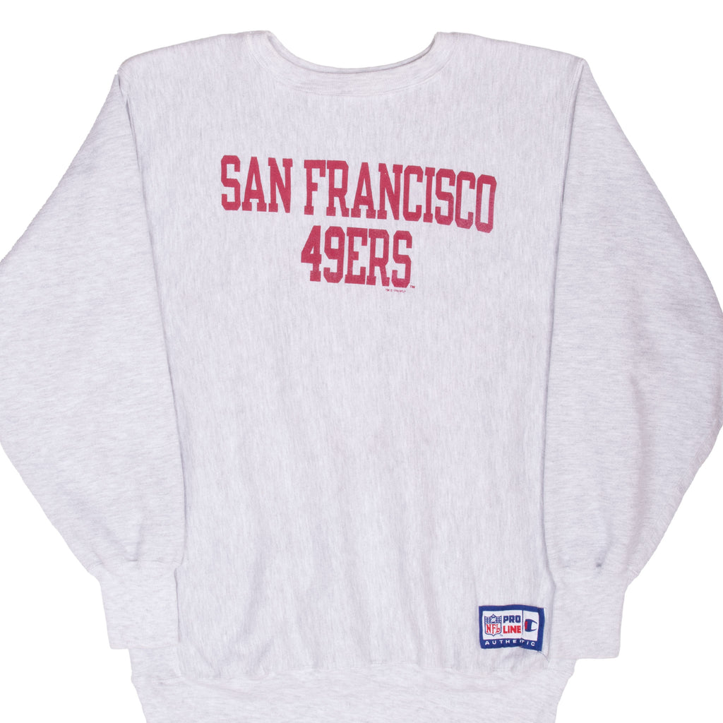 Vintage Nfl San Francisco 49Ers Champion Reverse Weave Sweatshirt 1996 Size 2XL