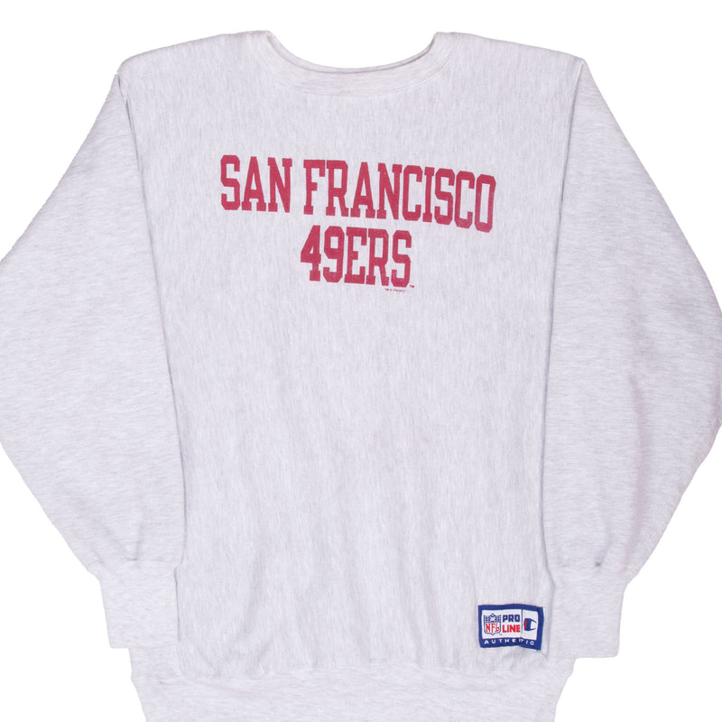 Vintage Nfl San Francisco 49Ers Champion Reverse Weave Sweatshirt 1996 Size 2XL