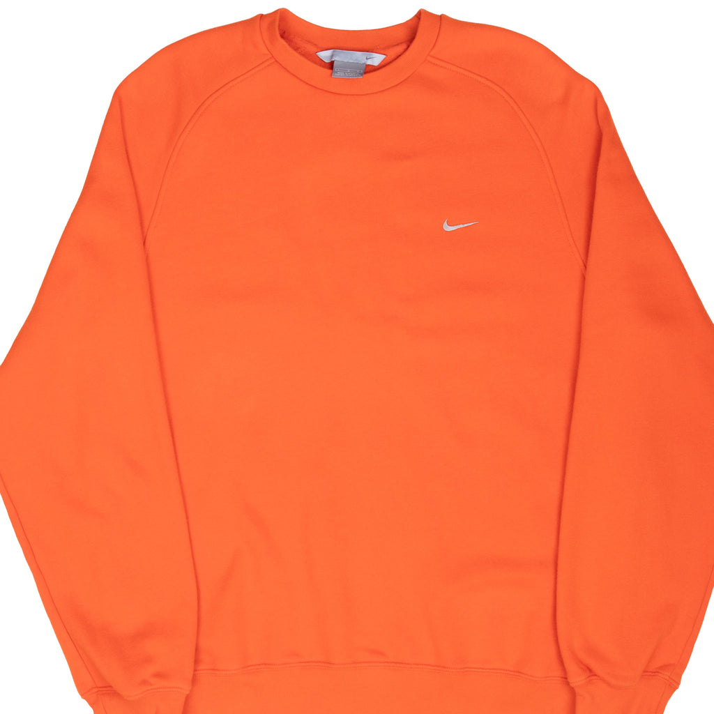 Vintage Nike Classic Swoosh Orange Sweatshirt 2000S Size Large