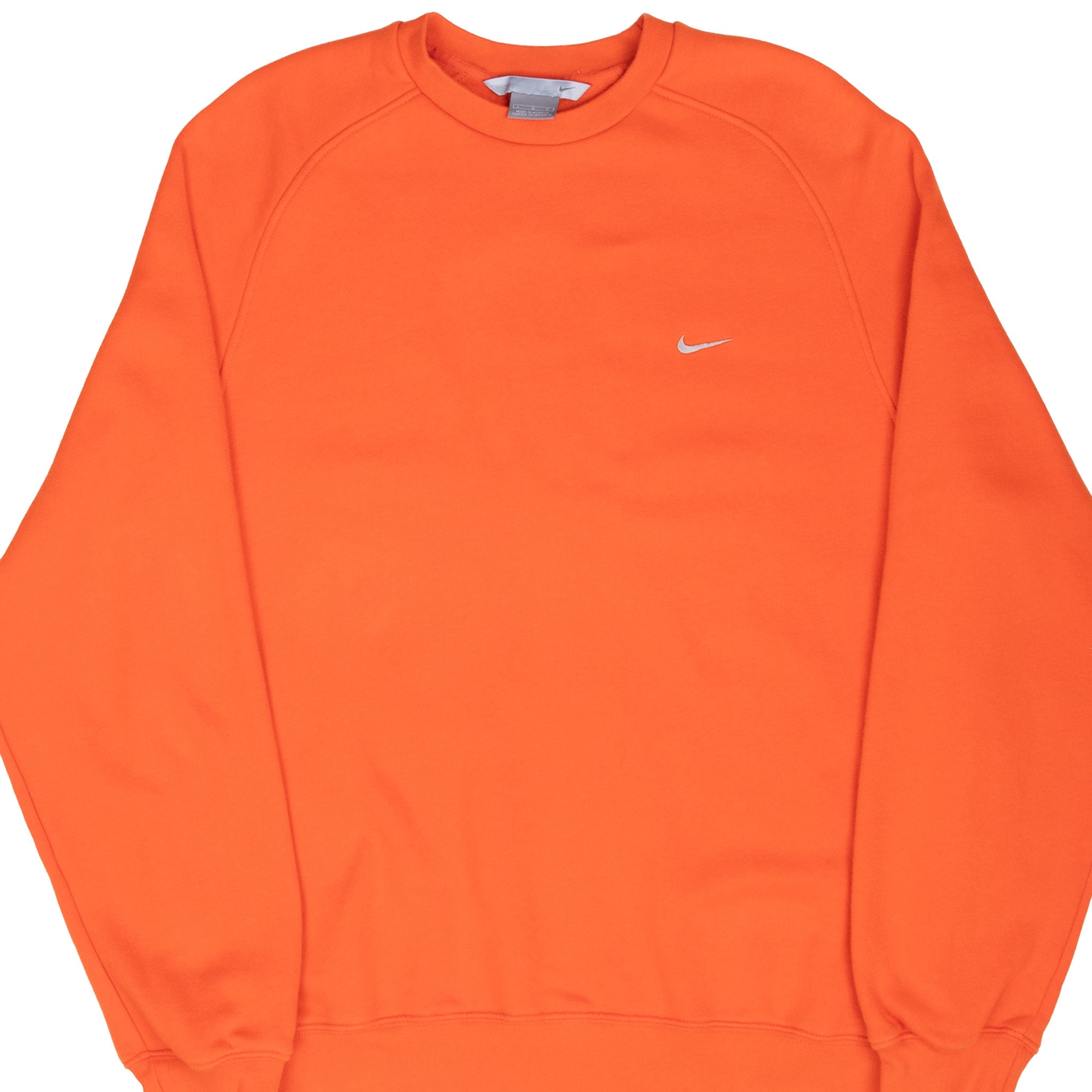 Vintage Nike Classic Swoosh Orange Sweatshirt 2000S Size Large