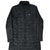 Front of black Patagonia Radalie quilted parka with full zip and three zip pockets