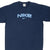 VINTAGE NIKE SPELLOUT NAVY BLUE TEE SHIRT 2000S SIZE 2XL MADE IN USA