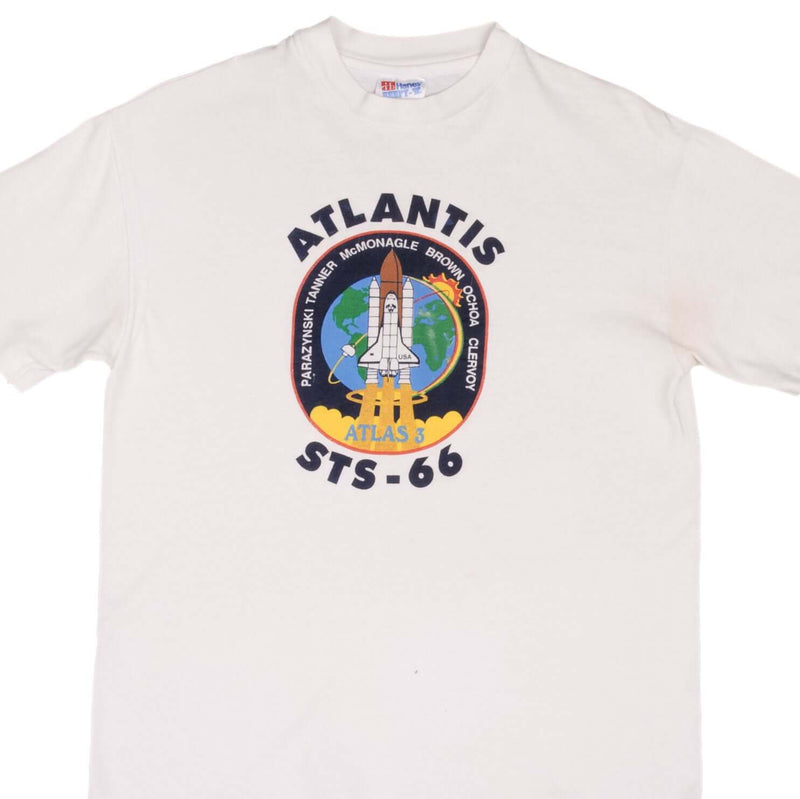 Vintage Atlantis Sts66 Launch Nasa Tee Shirt 1994 Size Small Made In USA