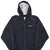 VINTAGE NIKE CLASSIC SWOOSH BLACK HOODED WINDBREAKER JACKET 1990S XL