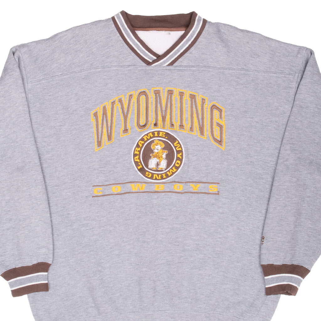 Vintage Ncaa University Of Wyoming Cowboys Sweatshirt 1990S Size Large