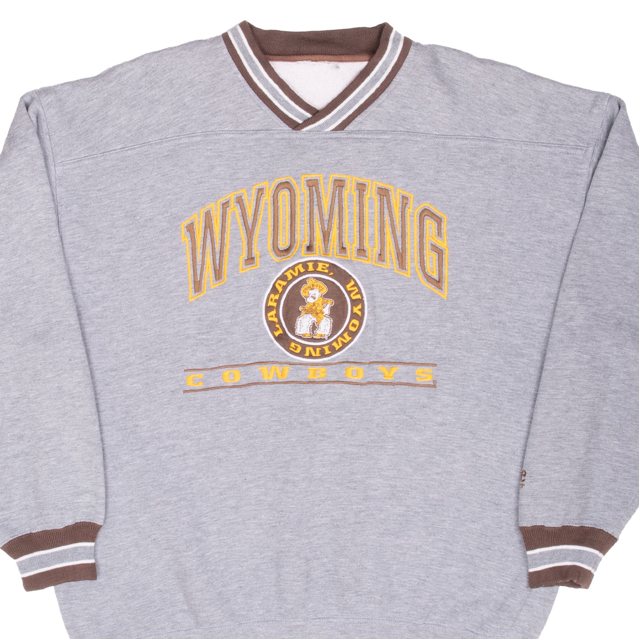 Vintage Ncaa University Of Wyoming Cowboys Sweatshirt 1990S Size Large