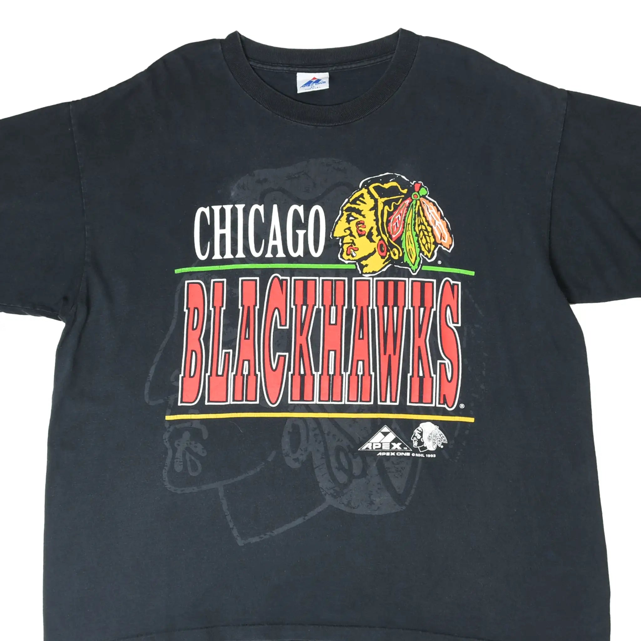 Vintage NHL Chicago Blackhawks T-Shirt 1993 Size XL Made in USA
