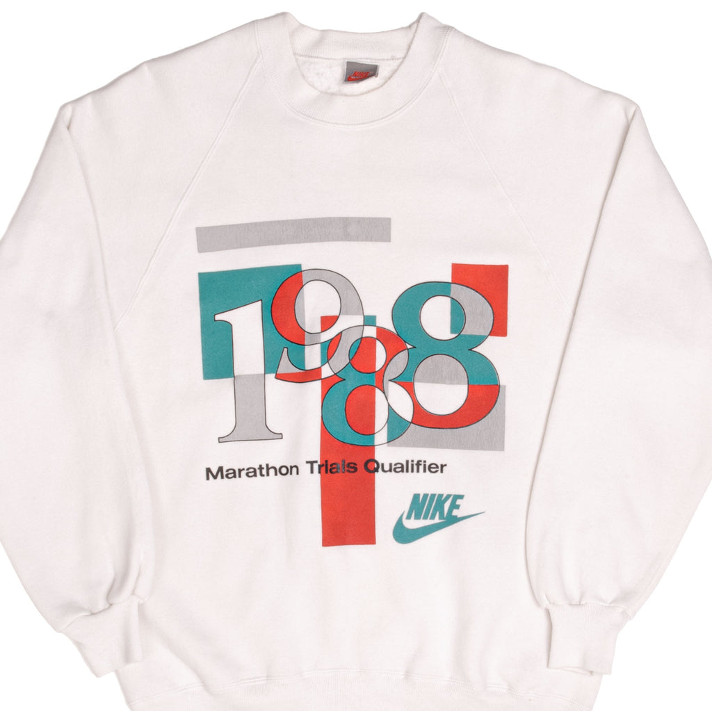 Vintage Nike Marathon Trials Qualifier 1988 Sweatshirt Size Large Made In USA