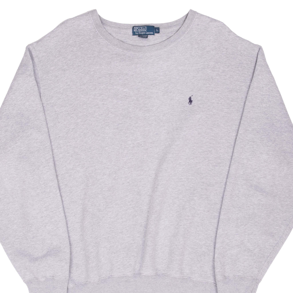 Vintage Ralph Lauren Grey Classic Crewneck Sweatshirt Size Large 1990S