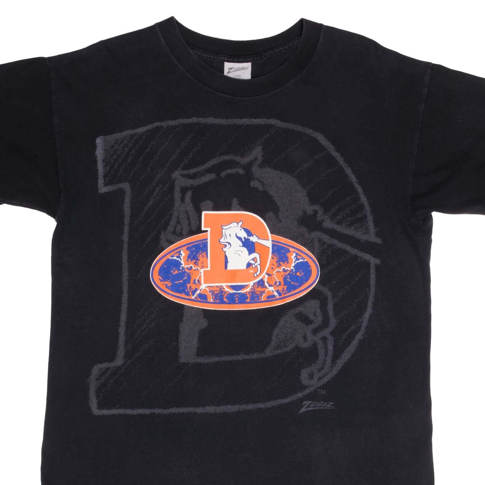 Vintage NFL Denver Broncos Tee Shirt 1990S Size Large Made In USA