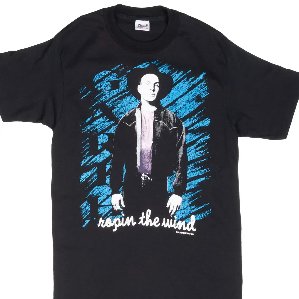 Vintage Garth Brooks Ropin The Wind 1991 Country Tee Shirt Size Medium Made In Usa