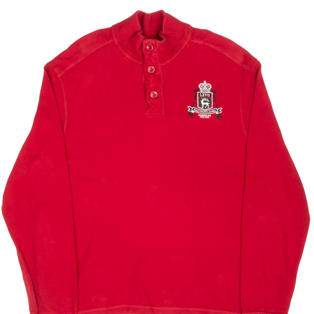 VINTAGE POLO RALPH LAUREN MADISON AVE HENLEY TURTLENECK SWEATER 1990S 2XL