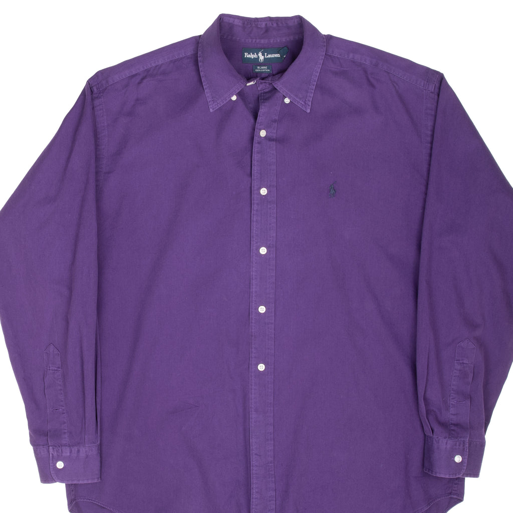 Vintage Ralph Lauren Purple Shirt 1990S Size Large