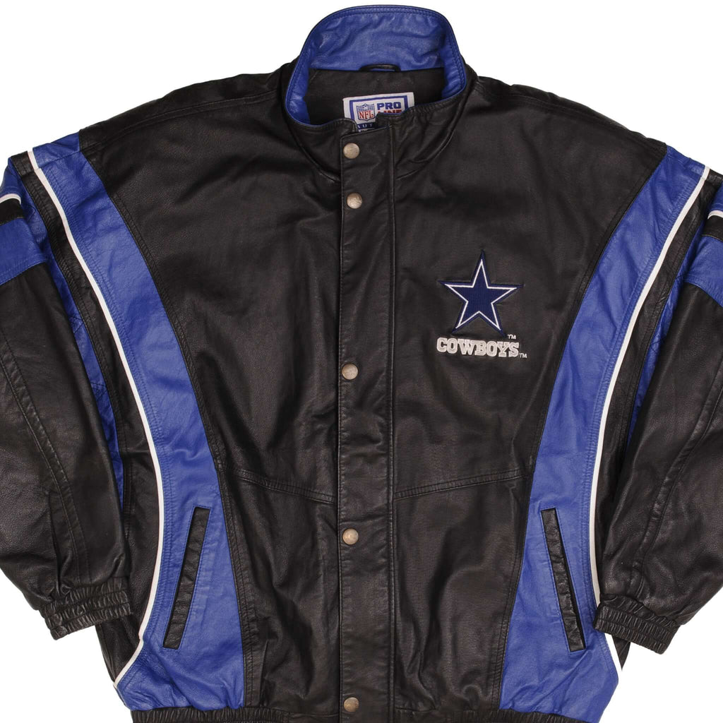 Vintage Nfl Dallas Cowboys Leather Jacket 1990S Size XL