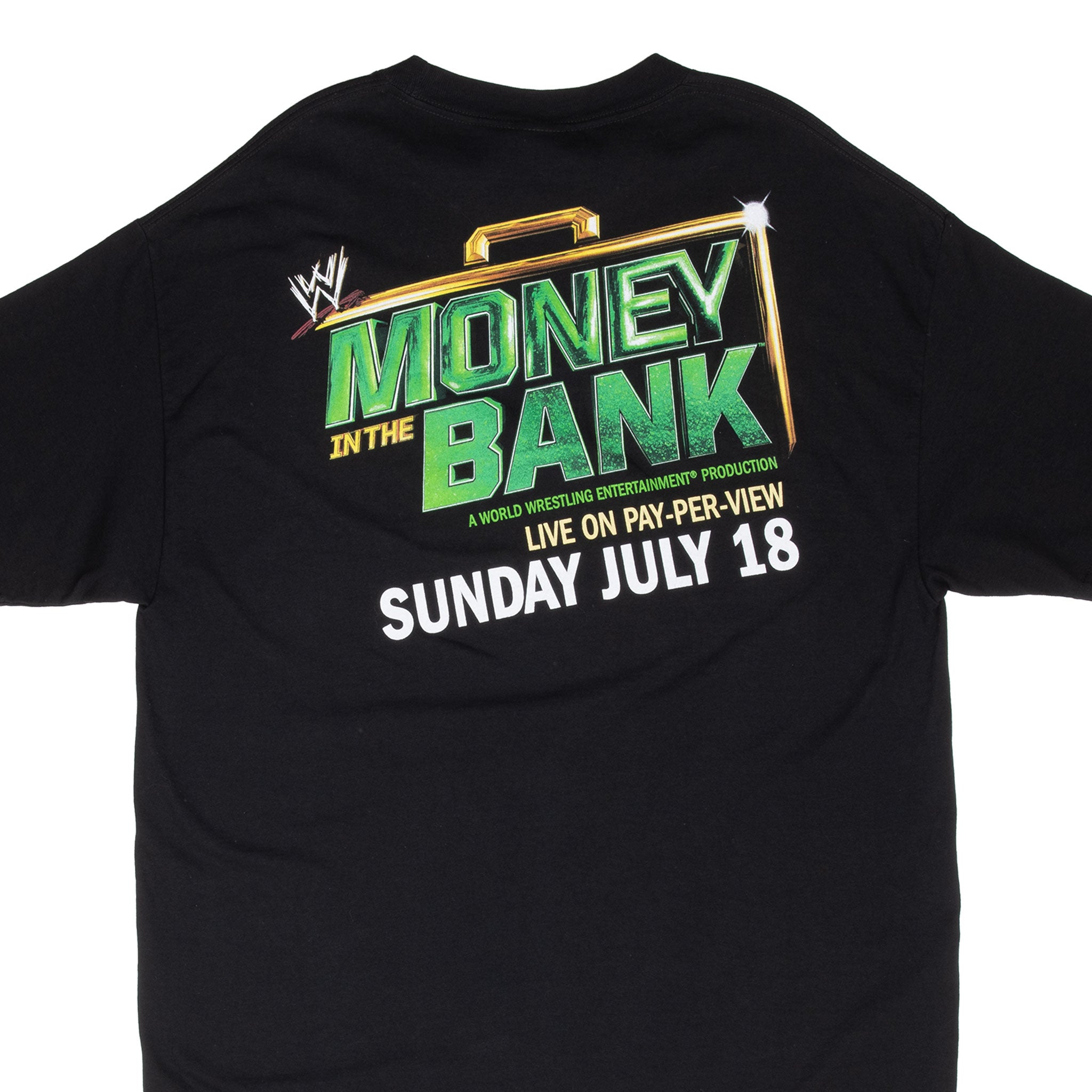 Vintage Wwe Money In The Bank Crew Wrestling Tee Shirt 2008 Size XL