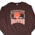 Front of brown Cleveland Browns sweatshirt with orange helmet graphic