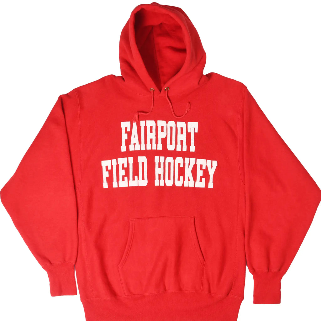 Vintage Champion Reverse Weave Fairport Field Hockey Hoodie 1980s Large USA