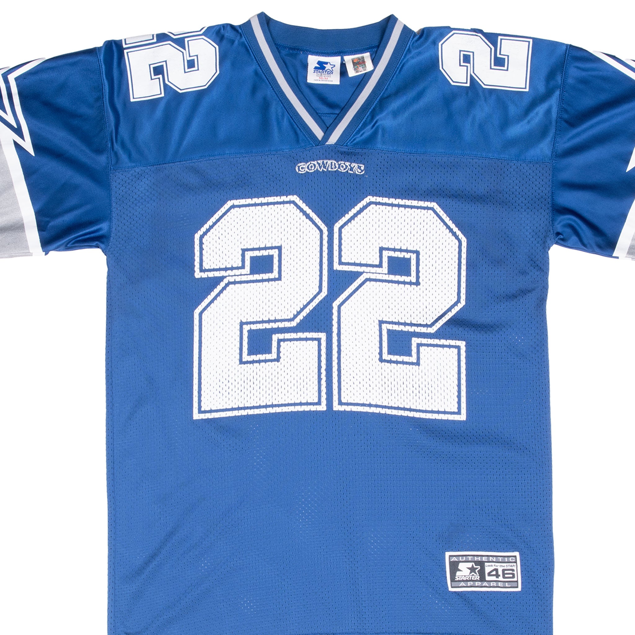 Vintage Nfl Dallas Cowboys E Smith #22 Starter Jersey 1995 Medium Made In Usa