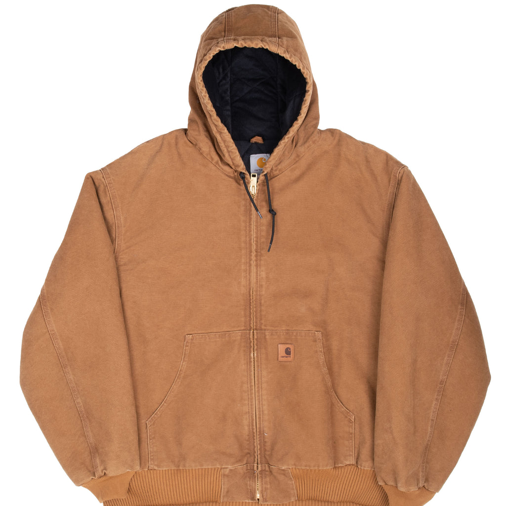Vintage Carhartt Brown Active Jacket 2014 J130 211 Size 2XL