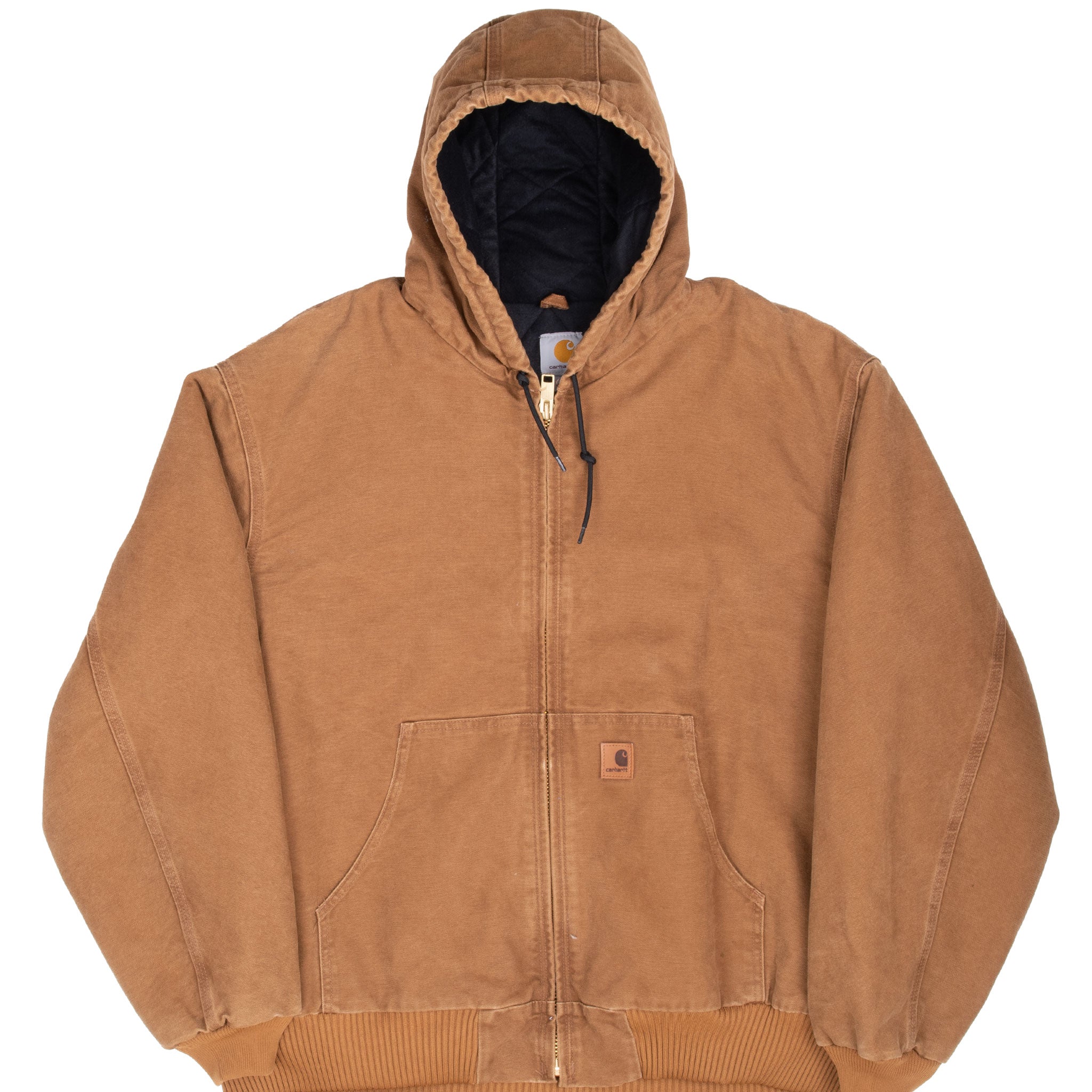 VINTAGE CARHARTT BROWN ACTIVE JACKET 2014 J130 211 SIZE 2XL