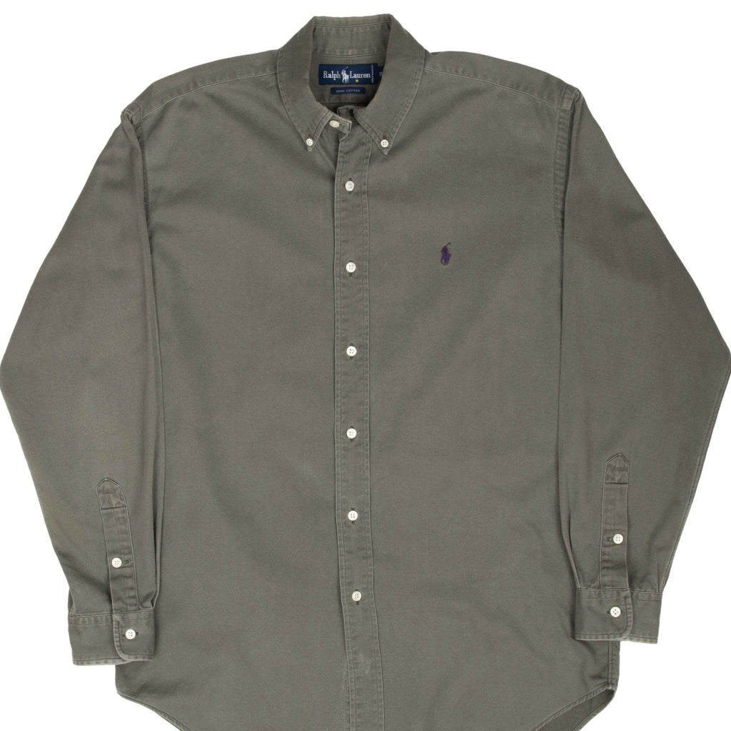 Vintage Ralph Lauren Green Shirt 1990S Size Small