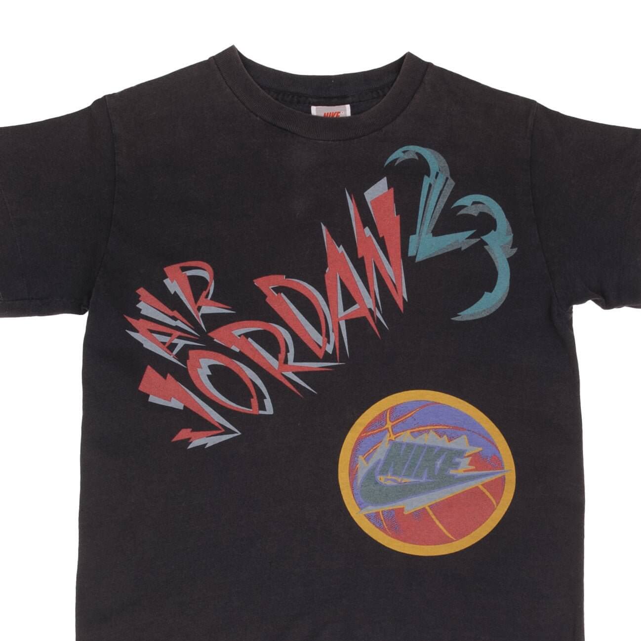 VINTAGE NIKE AIR JORDAN 23 TEE SHIRT EARLY 1990S LARGE YOUTH (14/16) M