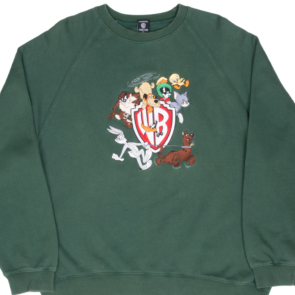 Vintage Warner Bros Looney Tunes Scooby Doo 1990S Sweatshirt Size XL
