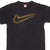 Vintage Nike Big Swoosh Definition Black Tee Shirt Late 1990s Size Large Made In USA.