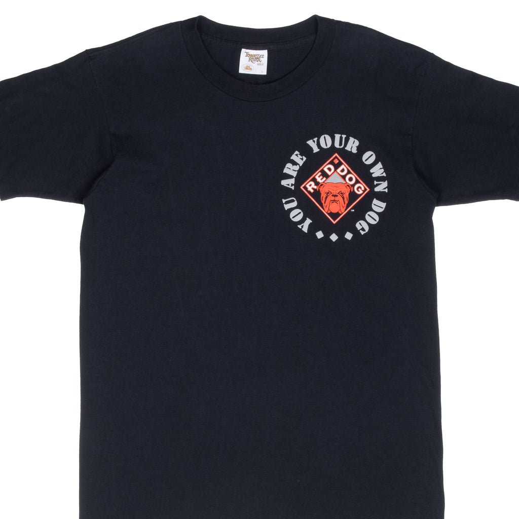 Vintage Red Dog You Are Your Own Dog Tee Shirt 1995 Size Large Made In Usa With Single Stitch Sleeves