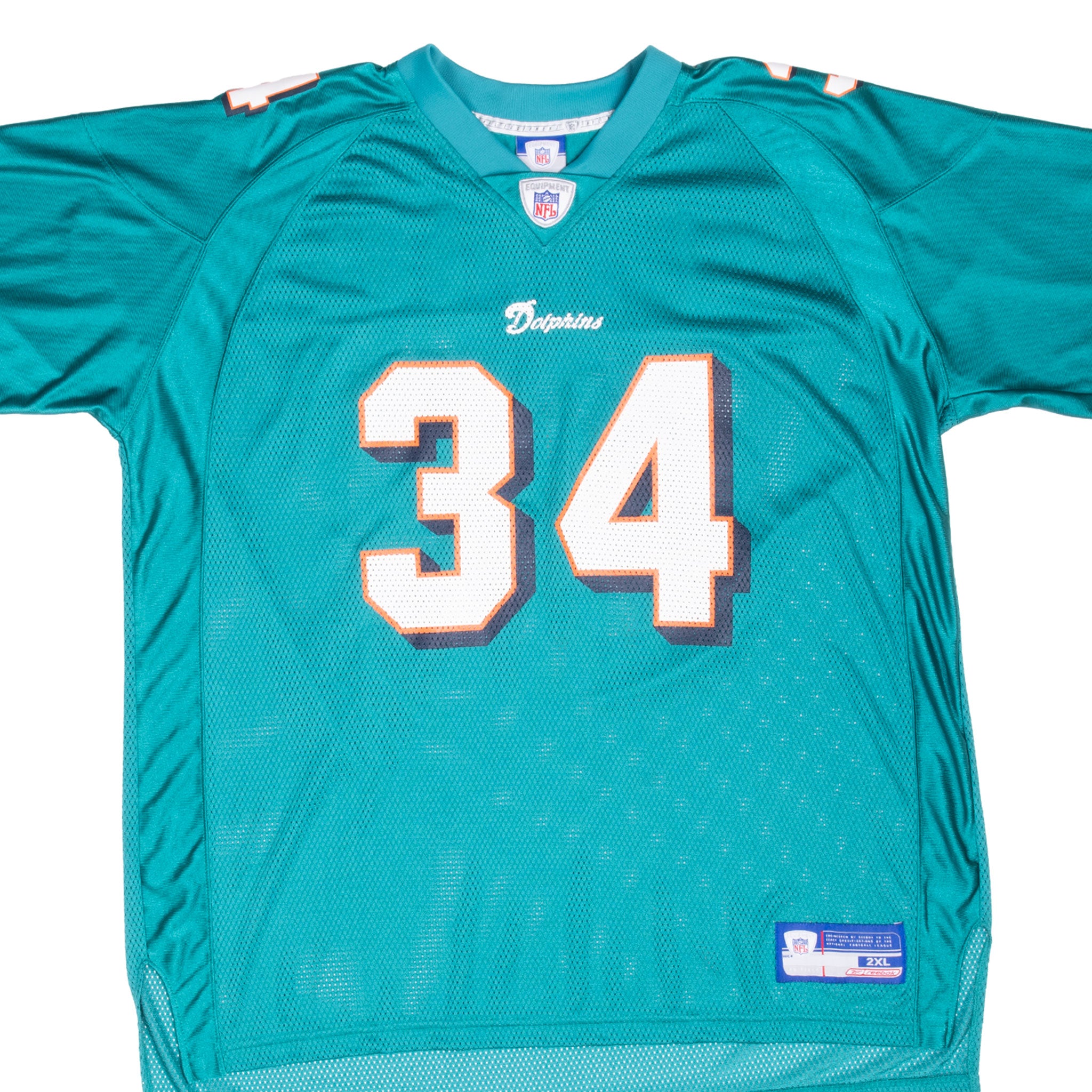 Vintage Nfl Miami Dolphins R. Williams #34 Reebok Jersey 2000S Size 2XL