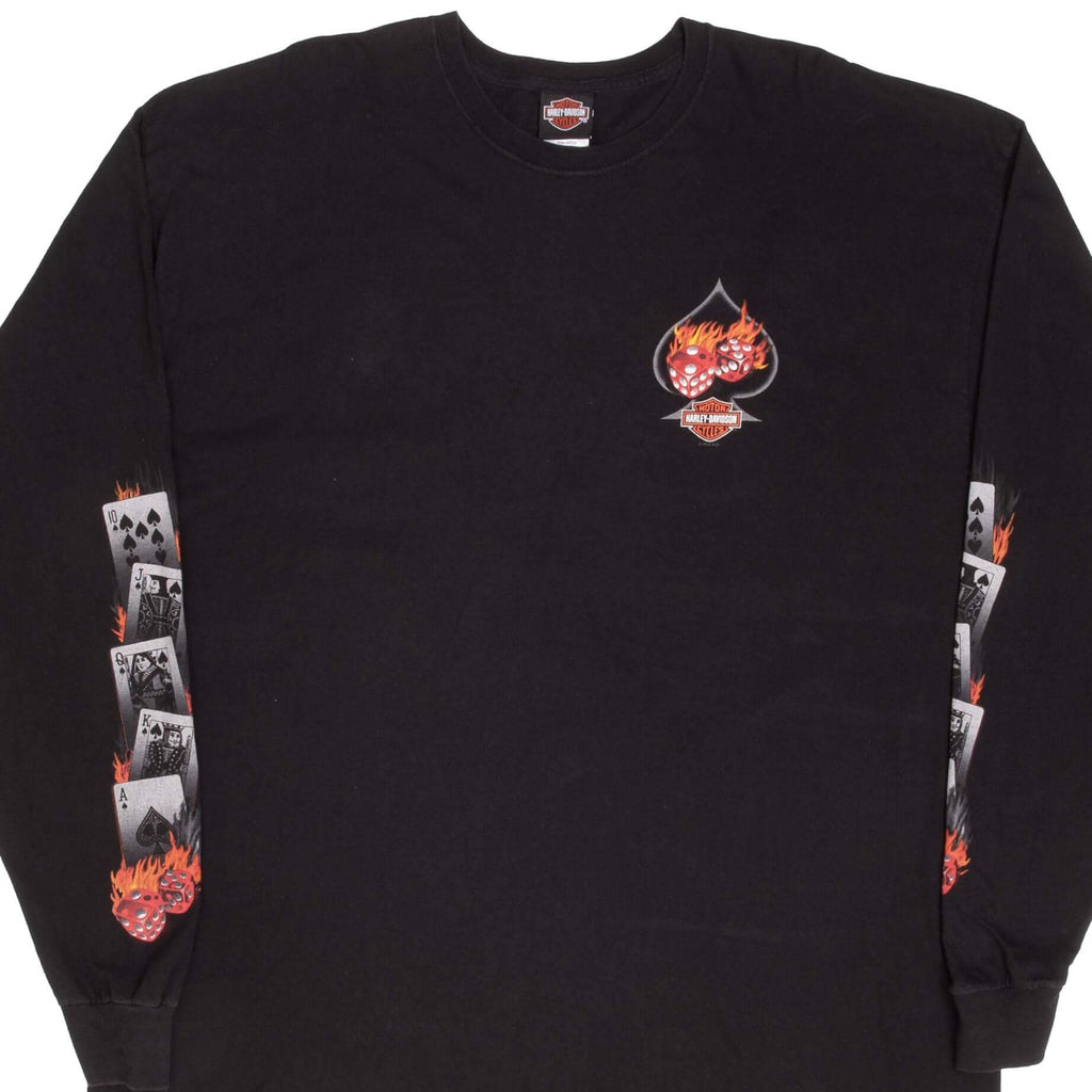Vintage Harley Davidson Las Vegas Long Sleeve Tee Shirt 2005 Size 3XL Made In USA