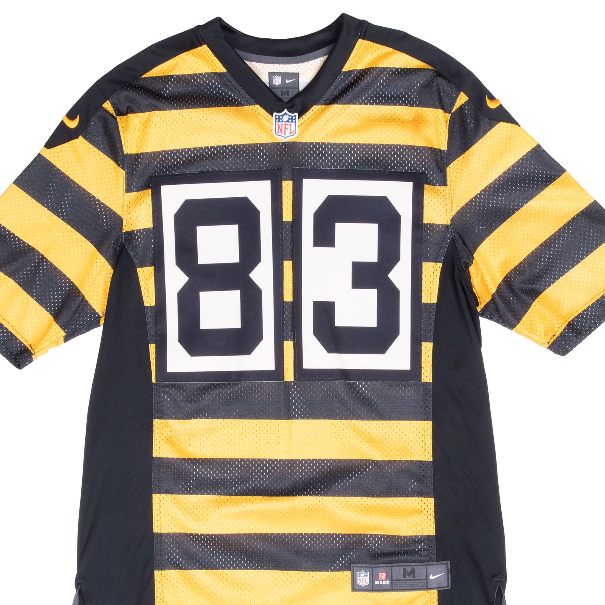 VINTAGE NFL PITTSBURGH STEELERS MILLER #20 STRIPES NIKE JERSEY 2000S MEDIUM