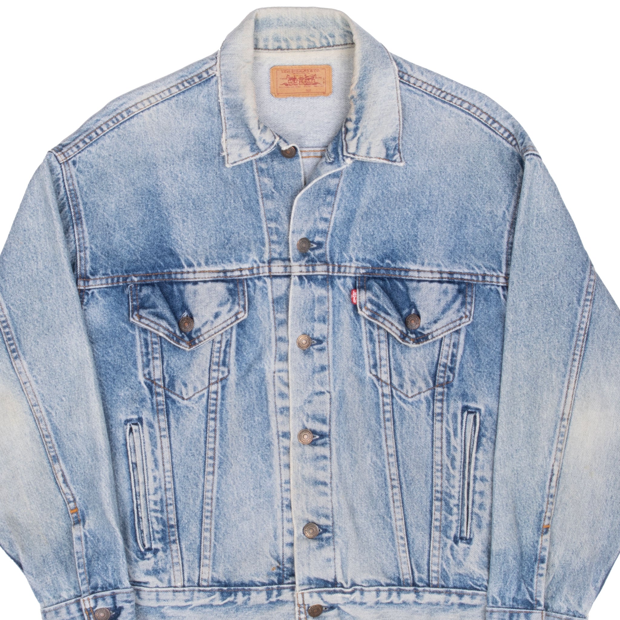 VINTAGE LEVIS TYPE 3 4 POCKETS DENIM JACKET 1980S MEDIUM MADE IN USA